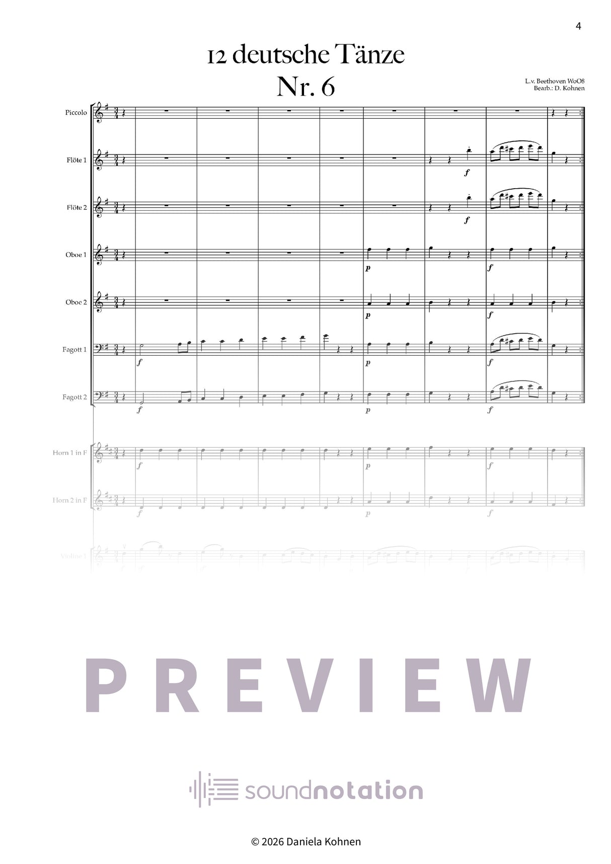 Deutscher Tanz Nr. 6 - Preview Page 1