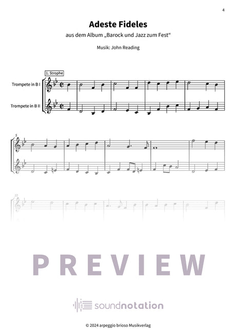 Adeste Fideles - Preview Page 1