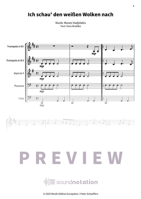 Ich schau' den weißen Wolken nach - Preview Page 1