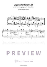 Ungarischer Tanz Nr. 10 - Preview Page 1
