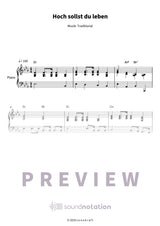 Hoch sollst du leben - Preview Page 1