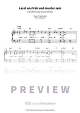 Lasst uns froh und munter sein - Preview Page 1