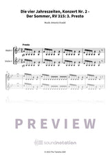 Die vier Jahreszeiten, Konzert Nr. 2 - Der Sommer - Preview Page 1