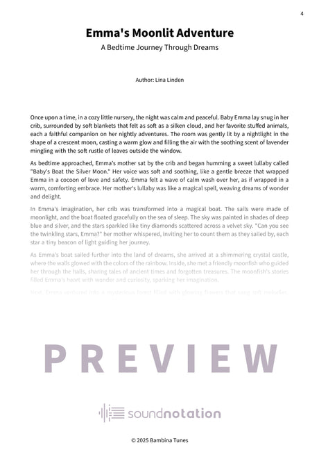 Emma's Moonlit Adventure - Preview Page 1