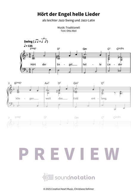 Hört der Engel helle Lieder - Preview Page 1
