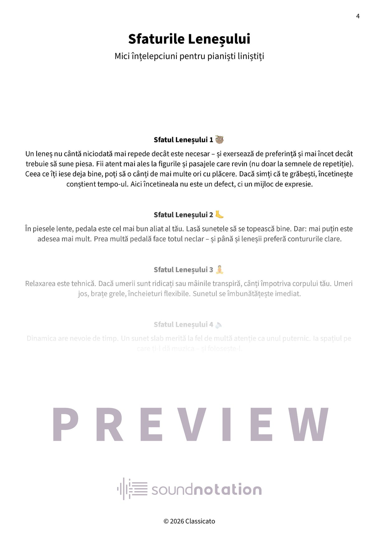 Piese lente pentru pianiști leneși - Preview Page 1