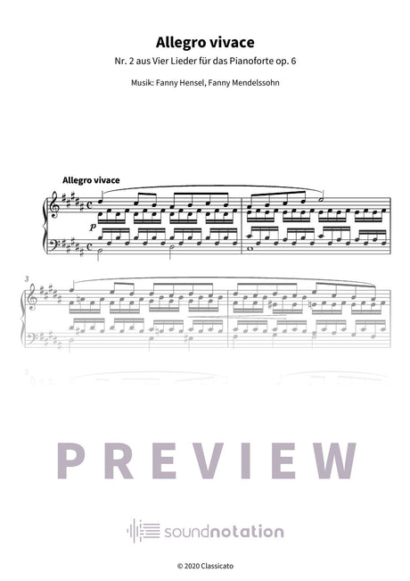 Allegro vivace - Preview Page 1