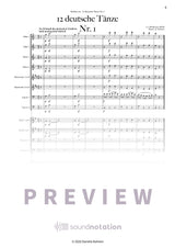 12 Deutsche Tänze - Preview Page 1