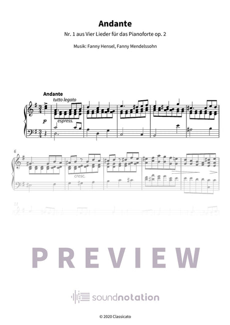 Andante - Preview Page 1