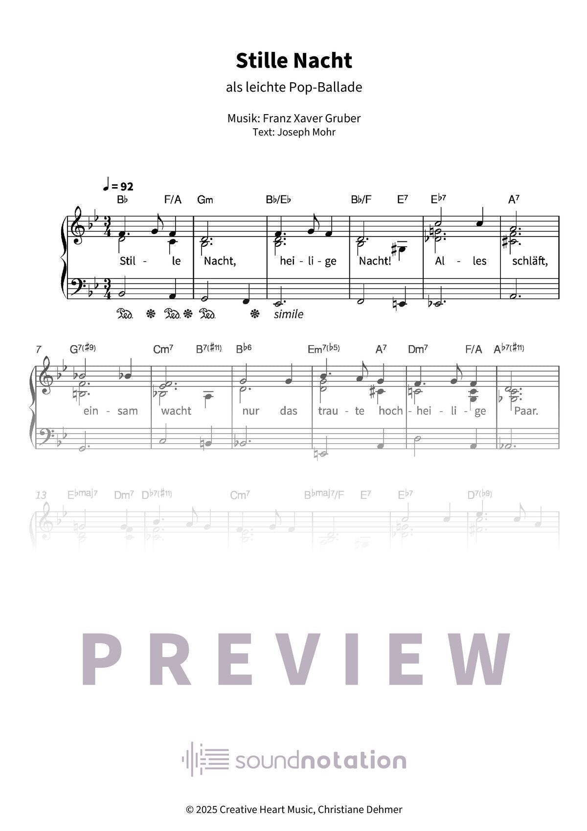 Stille Nacht - Preview Page 1