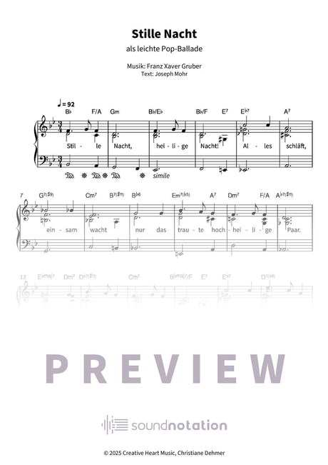 Stille Nacht - Preview Page 1