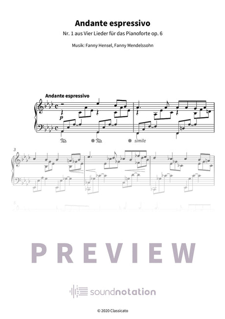 Andante espressivo - Preview Page 1