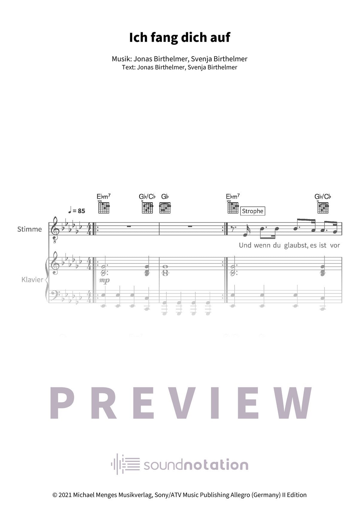 Ich fang dich auf - Preview Page 1