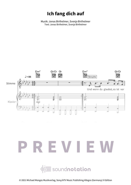 Ich fang dich auf - Preview Page 1