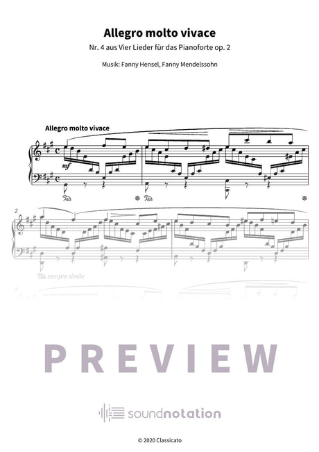 Allegro molto vivace - Preview Page 1