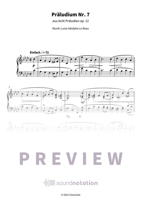 Präludium Nr. 7 - Preview Page 1