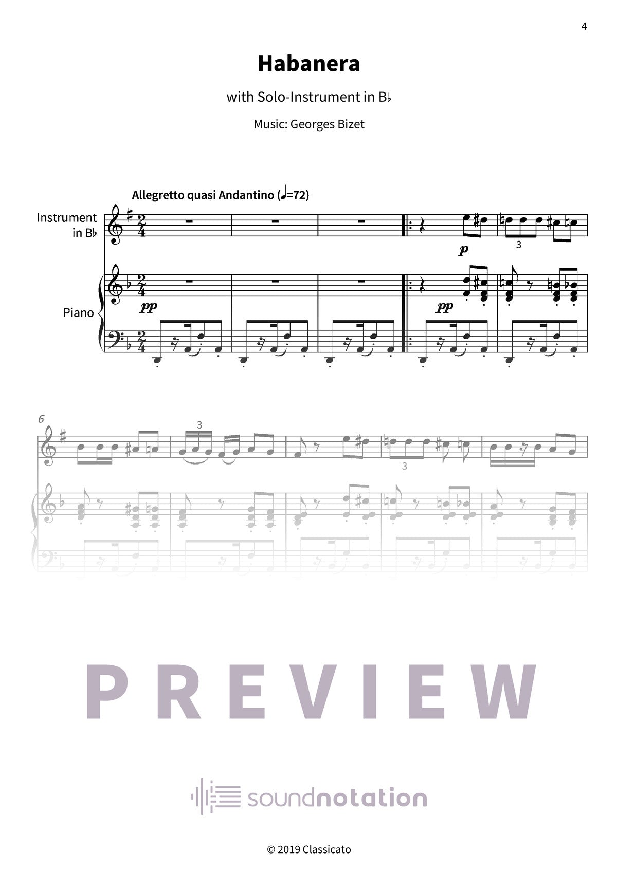Habanera - Preview Page 1