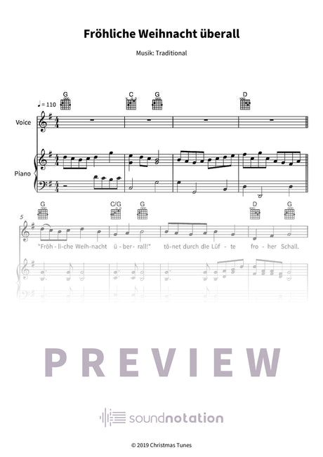 Fröhliche Weihnacht überall - Preview Page 1