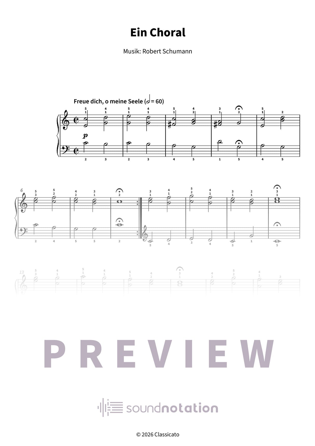 Ein Choral - Preview Page 1