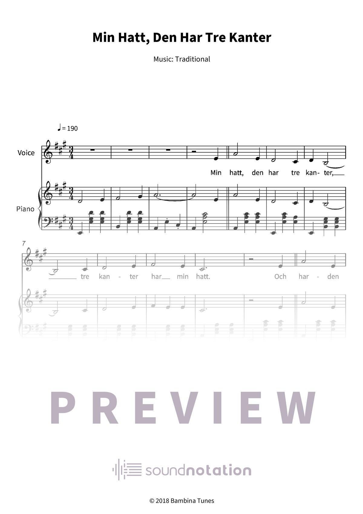 Min Hatt, Den Har Tre Kanter - Preview Page 1
