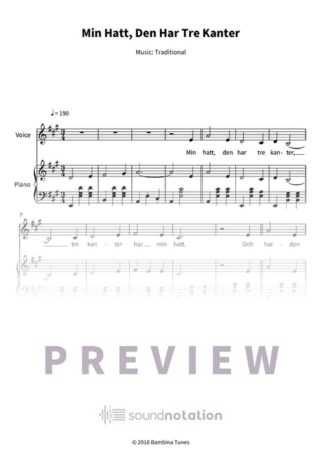 Min Hatt, Den Har Tre Kanter - Preview Page 1