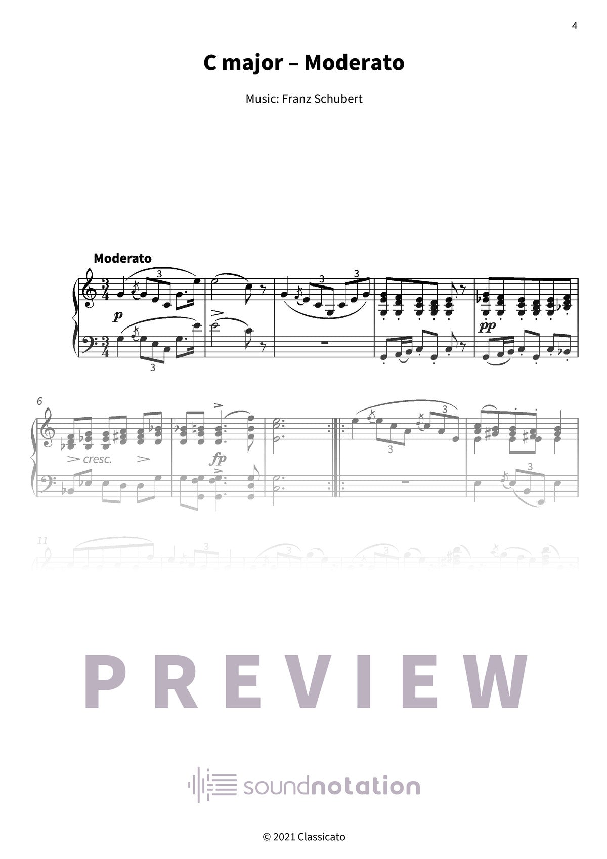 Moments musicaux D 780 (op. 94) - Preview Page 1