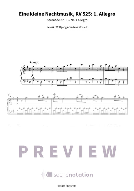 Eine kleine Nachtmusik - Preview Page 1