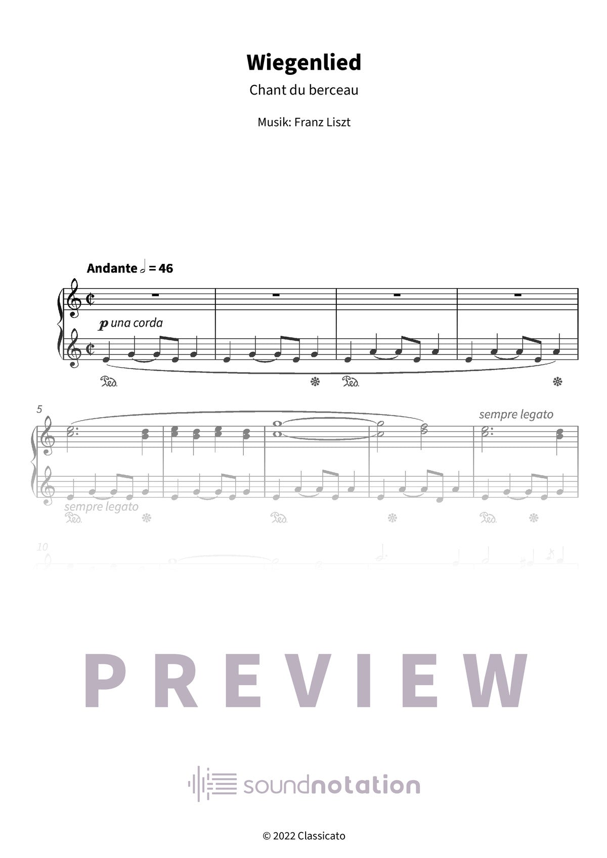 Wiegenlied - Preview Page 1