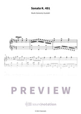 Sonate K. 491 - Preview Page 1