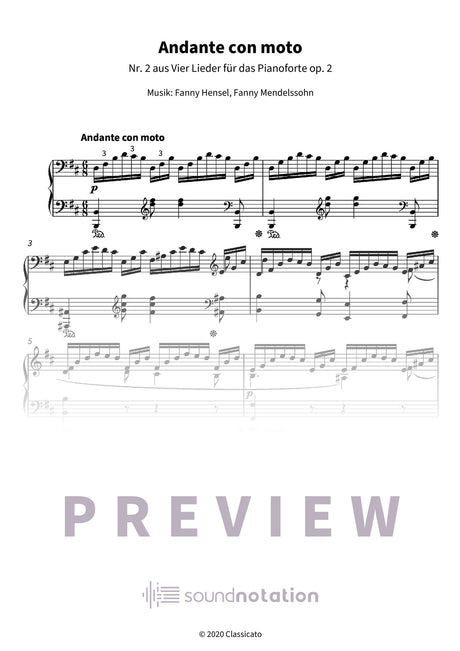 Andante con moto - Preview Page 1