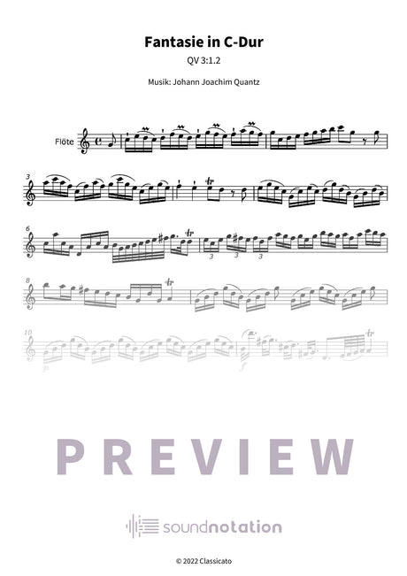 Fantasie in C-Dur - Preview Page 1