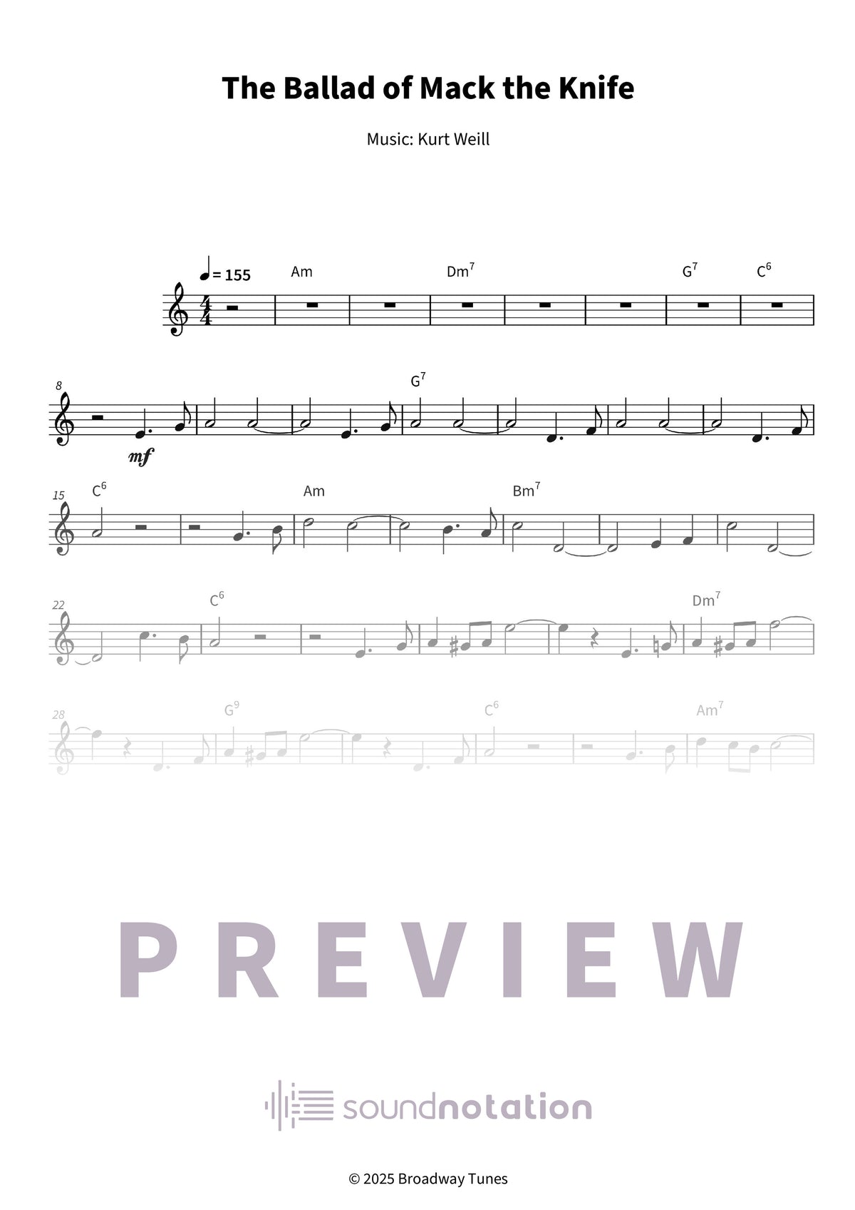 The Ballad of Mack the Knife - Preview Page 1