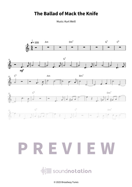 The Ballad of Mack the Knife - Preview Page 1
