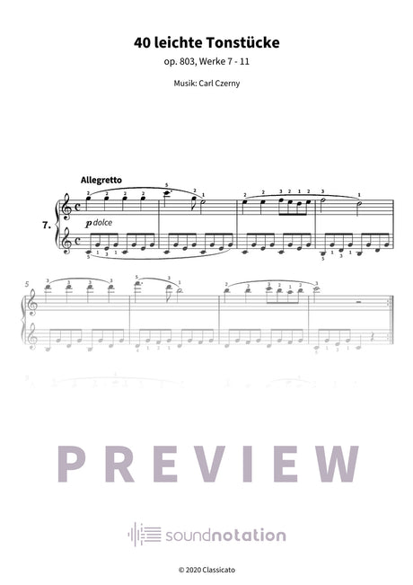 40 leichte Tonstücke - Preview Page 1