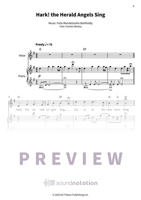 Hark! the Herald Angels Sing - Preview Page 1