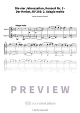 Die vier Jahreszeiten, Konzert Nr. 3 - Der Herbst - Preview Page 1