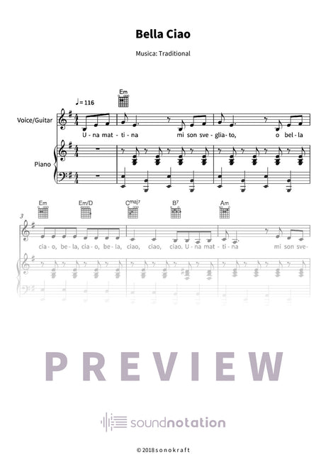 Bella Ciao - Preview Page 1
