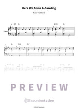 Here We Come A-Caroling - Preview Page 1