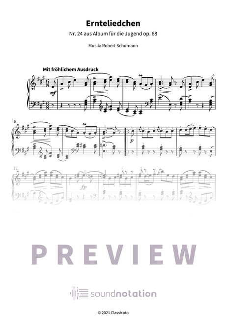 Ernteliedchen - Preview Page 1