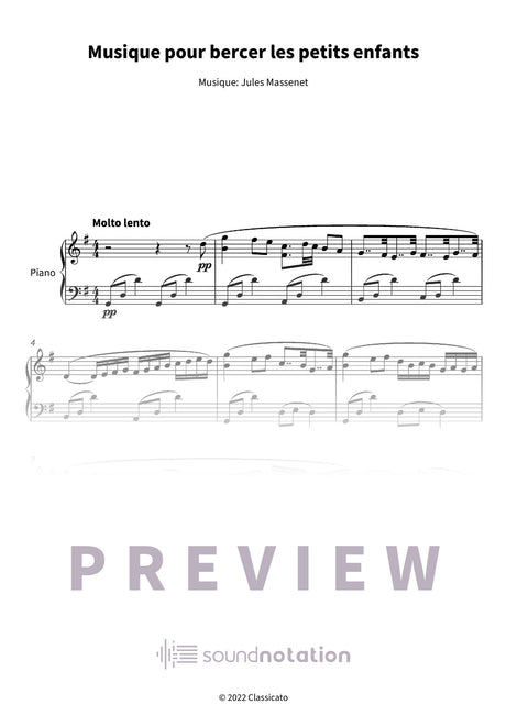 Musique pour bercer les petits enfants - Preview Page 1