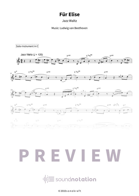 Für Elise - Preview Page 1