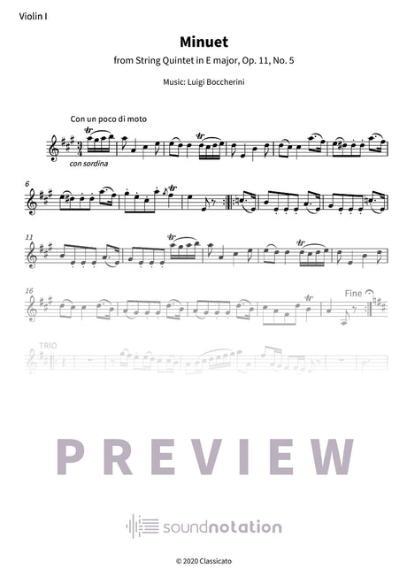 Minuet - Preview Page 1