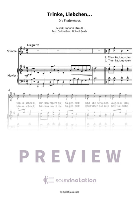 Trinke, Liebchen... - Preview Page 1