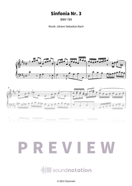 Sinfonia Nr. 3 - Preview Page 1