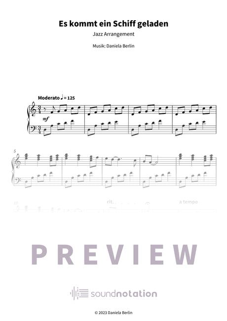 Es kommt ein Schiff geladen - Preview Page 1