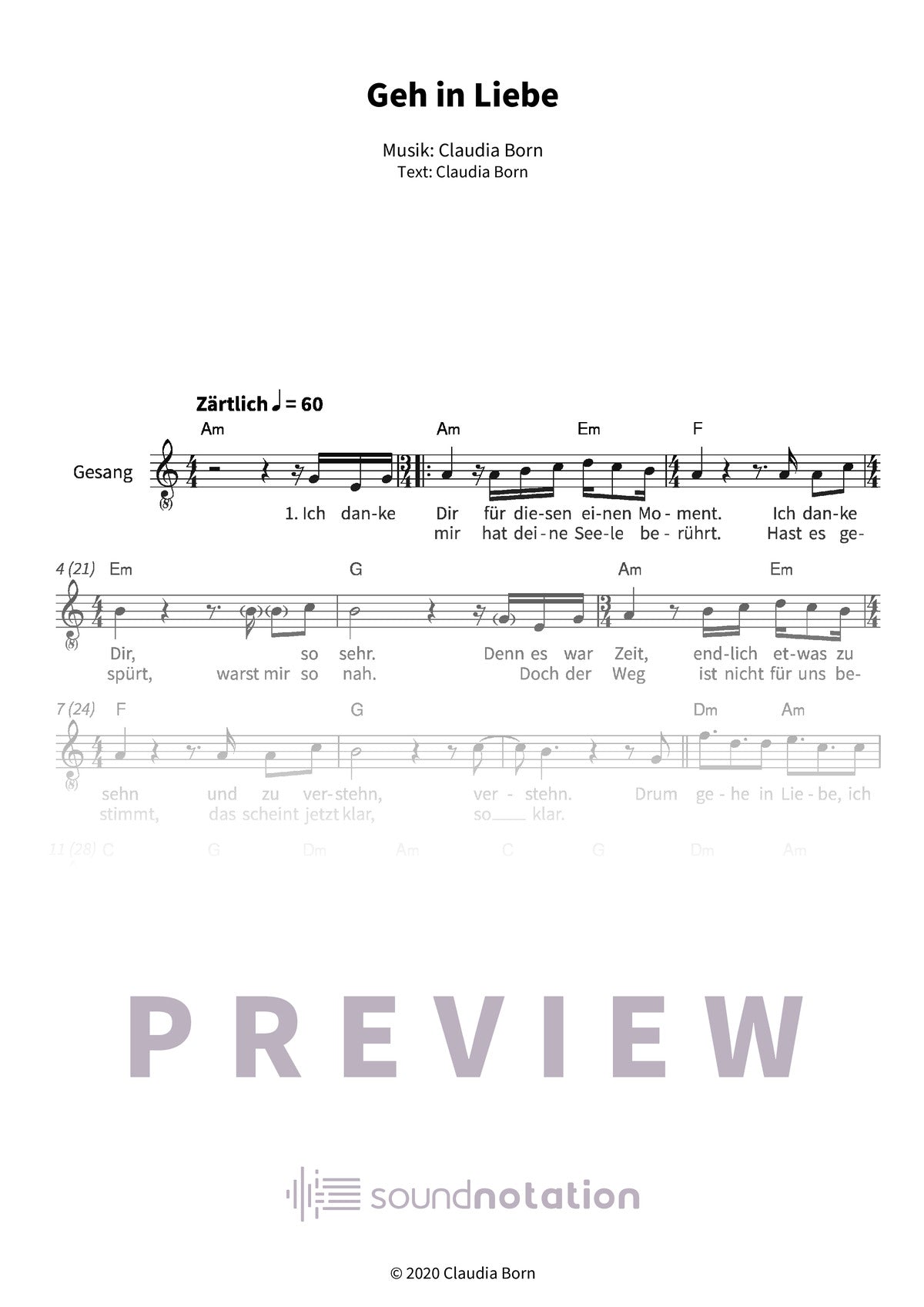 Geh in Liebe - Preview Page 1