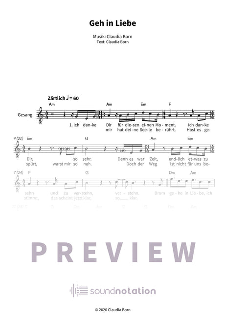 Geh in Liebe - Preview Page 1