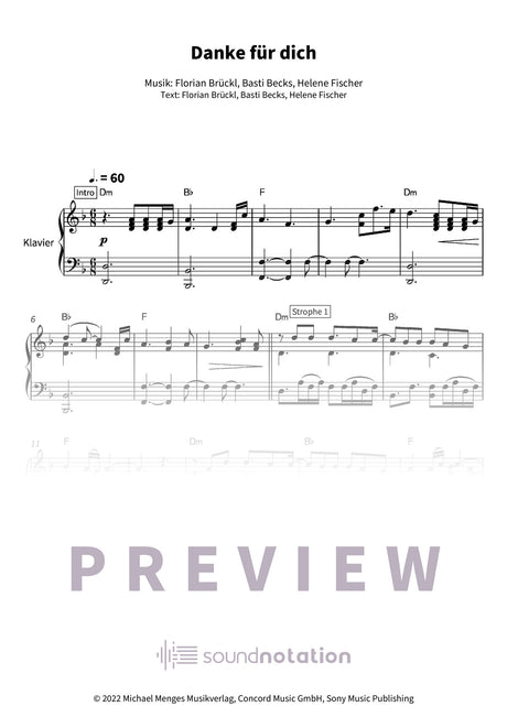 Danke für dich - Preview Page 1