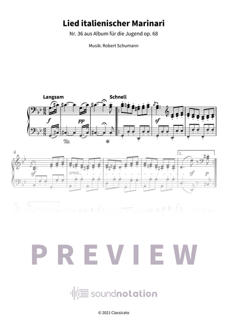 Lied italienischer Marinari - Preview Page 1