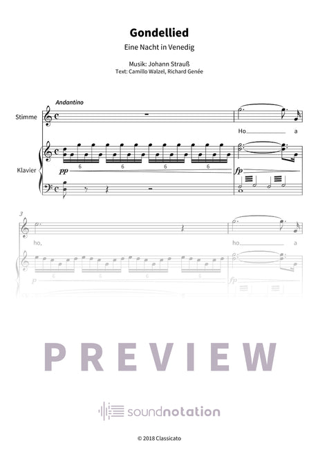 Gondellied - Preview Page 1